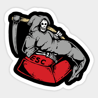 Escape from life Sticker